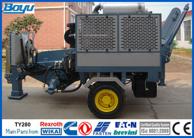 280kN 28 ton Hydraulic Cable Puller Overhead Transmission Line Equipment German Rexroth Pump 239kw Cummins Engine